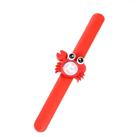 PACKOVE 2 Piezas Reloj bofetada para niños Reloj de Silicona para niños Reloj de Pulsera bofetada Relojes Reloj Creativo para niños Reloj para niños Dibujos Animados Mirar Regalo Rojo