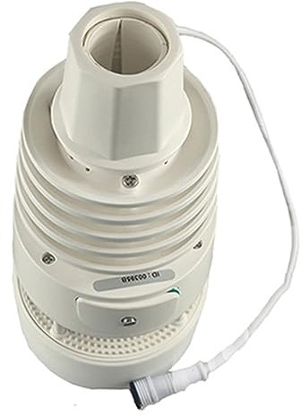 Lckiioy Anemometro Ad Ultrasuoni Modbus RTU Velocità Del Direzione Del Precipitazioni Temperatura Umidità Anemometro con Luce e UV, Sensori -Igrometri WN90LP