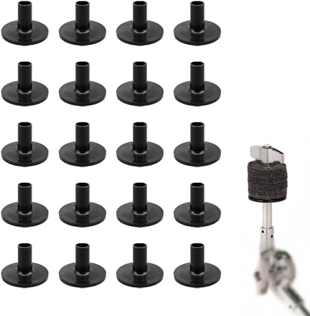 JINJUMEI 20 Stück Beckenständerhülsen, Trommel-Becken-Hülse Beckenhüllen Beckenständer Hülsen, Verschleißfeste Trommel Beckenständer Hülsen,Beckenhüllen für Trommelbeckenständer