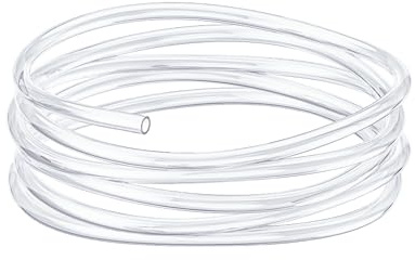 Pawfly Tuyau pour Ligne Aérienne d'Aquarium 2 m - Standard 4/6 mm pour Pompe à Air - Flexible en PVC Pur pour Jardin, Terrarium Et Étang