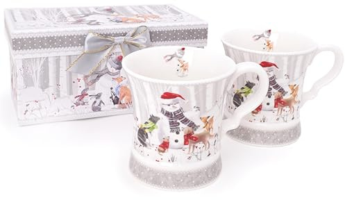 Christmas Concepts® Snowman & Friends Deluxe Ceramic Tableware Range (Mugs)