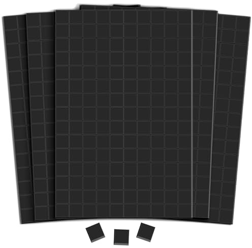 Zefphxs Magnetplättchen Selbstklebend, 750 Stück Kleine Magnetstreifen Selbstklebend, 1 x 1cm Magnete zum Kleben, Magnetband Selbstklebend für Schule Familie Büro Whiteboard Kühlschrank