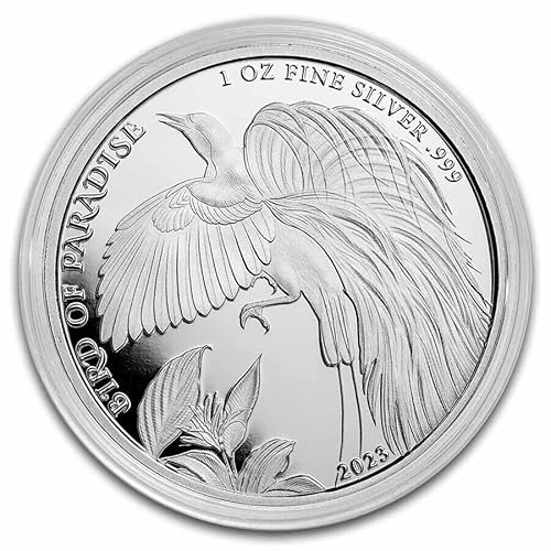Generisch 1 Unze Silbermünze - Der Paradiesvogel 2023 Papua-Neuguinea 1 oz Silber Silver Coin Bird of Paradise