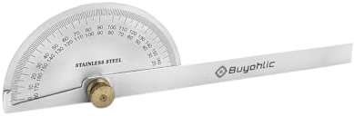 Goniometro in acciaio inox 0-180 gradi Macchine utensili (goniometro a grondaia))
