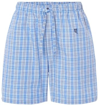 El Búho Nocturno Pantalon Pijama Hombre Corto Verano Tela Algodón Bolsillos Bragueta Abierta Botones o Pantalón Pijama Shorts Hombre Punto Parte Abajo Pijamas Caballero
