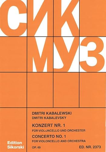 Concerto No. 1, Op. 49: Cello and Piano Reduction