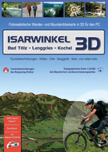 Isarwinkel 3D (Bad Tölz - Lenggries - Kochel) - 3D RealityMap: Fotorealistische Wander- und Mountainbikekarte in 3D für den PC: Bad Töl - Lenggries - ... und vieles mehr. Für Windows 2000/XP/Vista