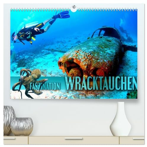Faszination Wracktauchen (hochwertiger Premium Wandkalender 2026 DIN A2 quer), Kunstdruck in Hochglanz: Spektakuläre Bilder von geheimnisvollen ... Unterwasserwelten (CALVENDO Sport)