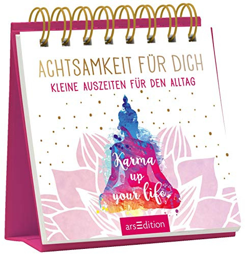 Achtsamkeit für dich: Kleine Auszeiten für den Alltag | Schöne Tischdeko zur Stressbewältigung; tolles Geschenk für Yoga-Fans
