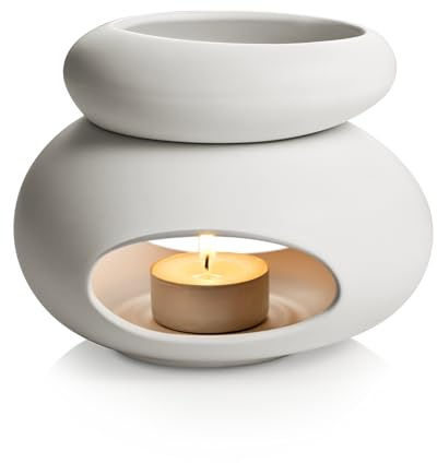 LAMPARA AROMATICA Fancy Home, Stones, Blanco