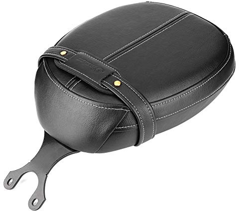 Asiento de motocicleta, cojín de ciclismo Silla elegante Cojín de asiento de motocicleta Almohadilla de instalación simple Se adapta para Indian Scout 2015-2020(Sillín trasero negro)
