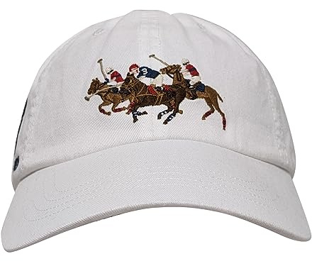 POLO RALPH LAUREN Baseballkappe für Herren, bestickt, mit Lederriemen