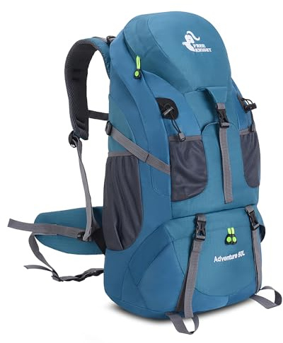 Bseash Sac à dos de randonnée léger et résistant à l'eau 50L, sac de jour pour le sport en plein air, sac de voyage pour l'escalade, le camping, le tourisme.