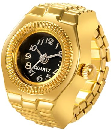 Elastische Retro-Fingeruhr | lässige Fingeruhr | Valentinstagsgeschenk Ringuhr | Partygeschenk für den Alltag zu Weihnachten und Valentinstag, Geburtstagsgeschenke