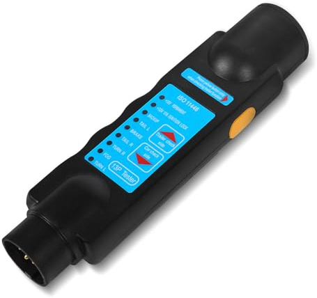 Yuanjoy Testeur de Remorque, Testeur de Remorque 13 Broches, Testeur de Prise de Caravane de Remorque, Connecteur 12V pour Outils de Diagnostic de Circuit