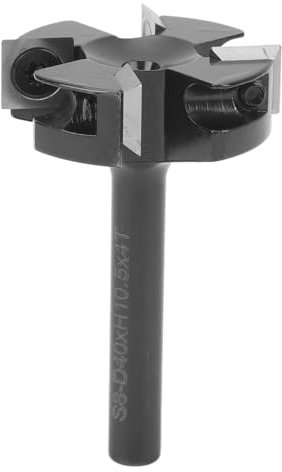 Brilluxa Hobelbrett-Fräser, CNC 4-Flöten, 8mm Schaft, 40mm Schneidendurchmesser, Hobelfräser Werkzeug, Holzarbeiten Platte Glätten, Fräsbohrer, Holzarbeiten Zubehör, CNC Fräswerkzeug