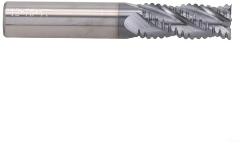 Fresa per sgrossatura in metallo duro rivestito in AlTiN, design a 4 denti per un'efficace rimozione del materiale nella produzione (12 mm)