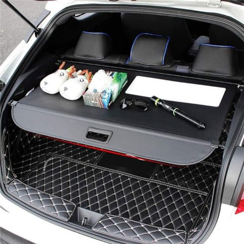 QSJKLC Auto einziehbarer kofferraumvorhang, Für VW Tiguan 2010-2015 Kofferraum-Regal einziehbar, Trunk Cargo Abdeckung, kofferraumvorhang