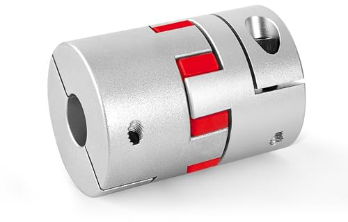 Accoppiatore Motore Alluminio in Lega di Prugna 22mm X 24mm, Accoppiamento Albero Ragno Giunto Flessibile D65 L90 Connettore per stampante 3D, macchine passo-passo CNC
