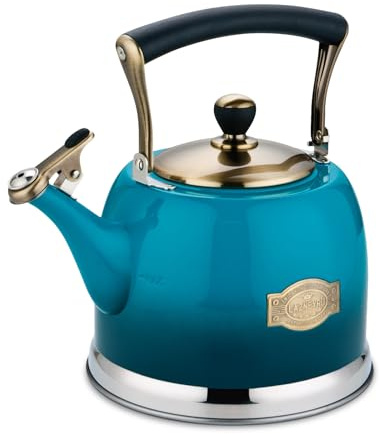 3 Steel Camping Kettle Tea in Teapot with Handle Induction Hob Gas Stove Whistling Kitchen