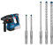 Bosch Professional 18V System Akku Bohrhammer GBH 18V-22 (mit SDS plus, ohne Akku/Ladegerät) + 5x Expert SDS plus-7X Hammerbohrer Set (für Stahlbeton, Ø 5-10 mm)