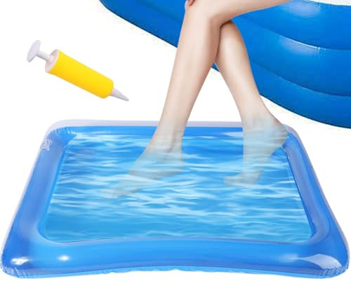Pool Foot Bath | Poo - L Entry F - Ba -th Basin - Swimming Po -ol Or Spa Footbath | Inflatable Feet Soak Basin Spa Tub | Fo -ot Soaking with Inflator