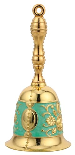 BESTYASH Handglocke und Komfortablem Griff aus Metall mit Klarem Klang Retro Vintage Tischglocke für Restaurantservice und Haustiertraining Am Bett