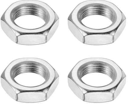 QUARKZMAN M20x1 5mm Sechskantmutter 4Stk 304 Edelstahl Metrisches | Feingewinde Sechskant Sicherungsmutter Befestigungselemente 30mm/1 18 Breite 10mm/0 39 Höhe Für Maschinenbau