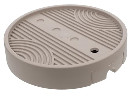 DOITOOL Support Pot Fleurs Rond avec roulettes et Bac Récupérateur Eau Amovible pour Mobilité Facile et Drainage