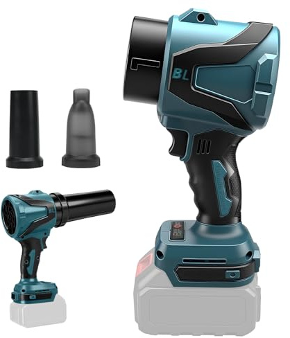 Mini Akku Gebläse und Handstaubsauger 2 in 1, kompatibel mit Makita 18V-Akku (ohne Batterie), bürstenloser tragbarer Staubsauger mit 2 Düsen für Auto, Haushalt, Büro, Küche