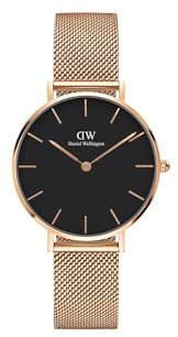 Daniel Wellington Petite Melrose, Roségold/Roségold Uhr, 32mm, Mesh, für Damen