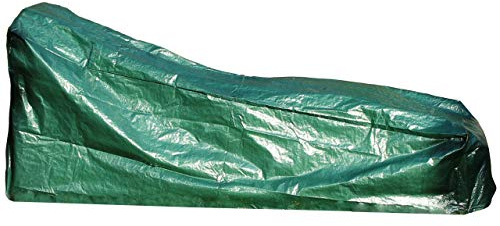 AFP Gartenmöbel-Schutzhülle PE Gartenliege, grün, 40x 80x 210cm - Gartenmöbel Abdeckung - wetterfeste Schutzhaube/Abdeckplane / 2 Jutesäckchen Gratiszugabe