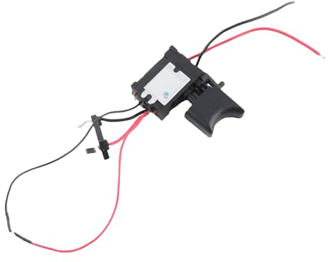 Interruptor de taladro eléctrico, 7.2 V - 24 V Batería de litio Taladro inalámbrico Control de velocidad Interruptor de disparo con luz pequeña