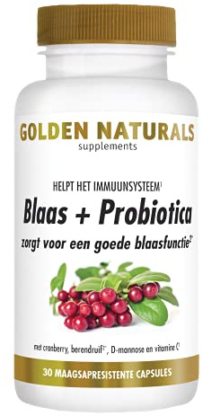 Golden Naturals Cranberry & Probiotica 30 capsules