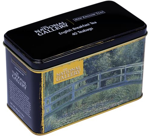 New English Teas The Water Lily Pond by Monet Tea Tin with 40 English Breakfast Teabags - The National Gallery