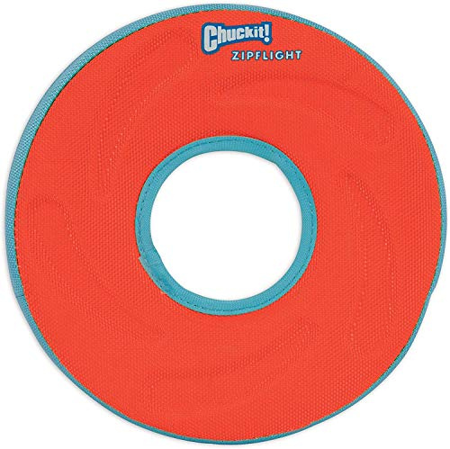 Chuckit! Zip Flight Amphibious Flying Ring Floats Fetch Toy Medium - Pack of 3