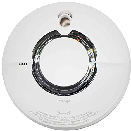 FireAngel ST-630 Rilevatore Fumo per la Casa - Thermoptek, Batteria con 10 Anni di Durata, Rete Wireless, Sensore Fumo con Allarme Antincendio Q-Label