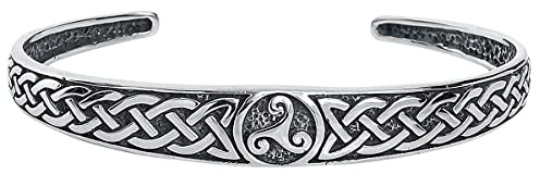 etNox Triskele Unisex Armreif silberfarben Geschenke, Mittelalter