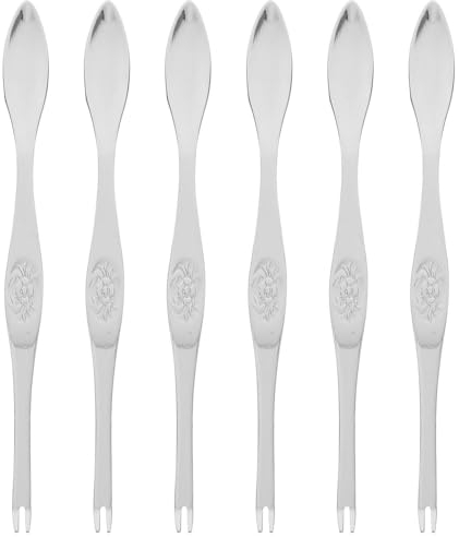 DOITOOL Set Di 6 Attrezzi Per Mangiare Granchio in Acciaio Inossidabile Forchette Multifunzionali Per Crostacei E Di Mare Design Elegante E Pratico 16.2Cm