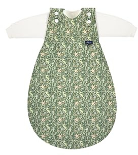 Alvi Baby-Mäxchen 3-teilig Bio-Baumwolle Baby Schlafsack Set, 2.5 TOG, Sommer- und Winterschlafsack, mitwachsendes Schlafsystem aus Baumwolle Underwater World - Grün