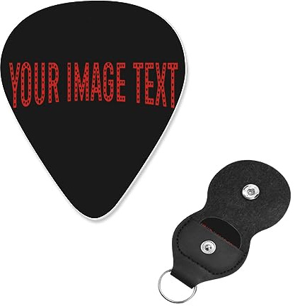 Spezielles Design Gitarre Pick Kundengebundenes Bild Mit Text Für Bass, Elektro, Akustische Gitarren 0.038inch/0.96mm