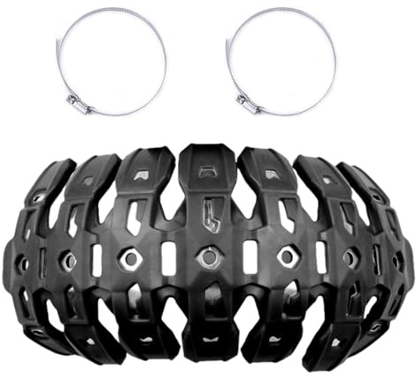 Pcingsia Protector térmico de escape de motocicleta, cubierta deflectora para tubo de escape, tubo de silicona, versátil protección contra el calor de escape de motocicleta para ATV