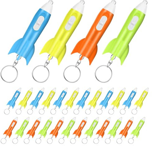 flintronic 28PCS Mini Torch Keychains, Portable Mini LED Keychain Torch Light, Pocket Torch Small Bright with Built in Batteries for Outdoor Camping Hiking and Emergency Lighting, 4 Colors