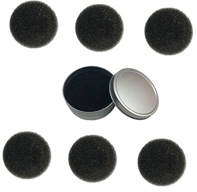 Healeved Esponja De Limpieza De Brochas De Maquillaje Set De Unidades Limpiador De Pinceles Esponja Seca Suministros De Algodones De Repuesto