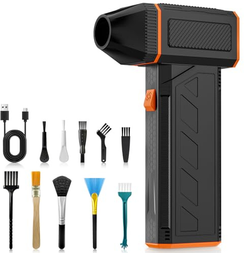 Compressed Air Duster,150000RPM Electric Air Blower Duster,3-Gear Adjustable Super Power Cordless Car Hoover for Computer, Keyboard, House, Outdoor and Car