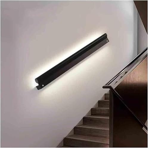 HGOuhK Stair Handrail LED Staircase Handrail Wall Handrail - Luminous Aluminum Stair Railing -Nightly Lighted Handrail Aluminum Stair Rail(100 cm)