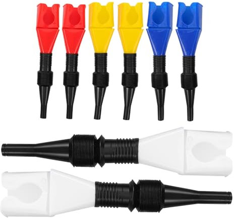 OSOLADY 8 Piezas Embudo de Aceite Flexible con Manguera de Colores para Llenado Manos para Vehículos y Almacenamiento
