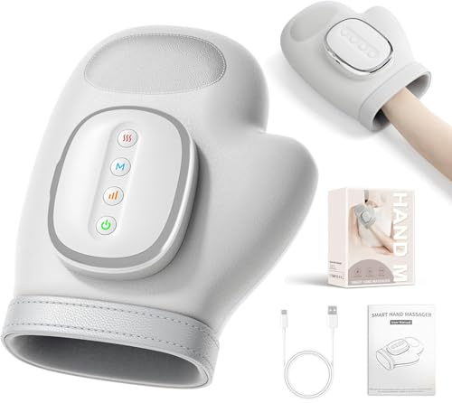 Belovedone 3-in-1 Hand Massager Cordless Hand Massager with 3 Massages 3 Temps 5 Strengths for Arthritis, Wrist & Carpal Tunnel Gifts for Women/Men