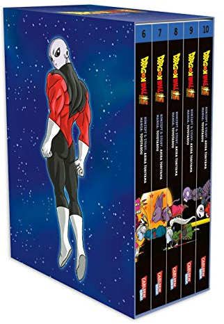 Dragon Ball Super Bände 6-10 im Sammelschuber mit Extra: Die Fortsetzung der Action-Manga-Serie ab 10 Jahren über epische Schlachten und kosmische Abenteuer