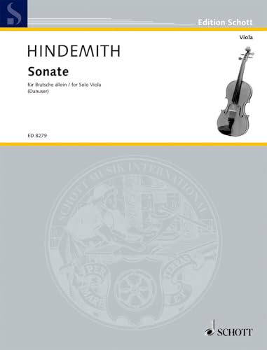 Sonate: für Bratsche allein. Viola. (Edition Schott)